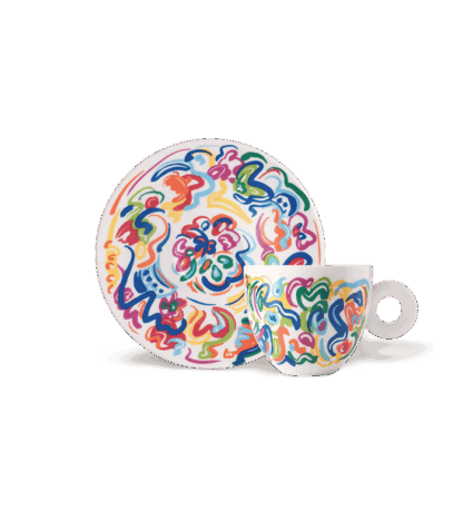 Set of 4 cappuccino cups - Image 2