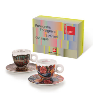 Set of 2 cappuccino cups - Illy Art Collection Biennale Arte 2024